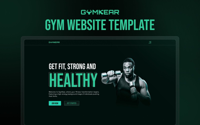 Gymkear - Beste Gym Next.js websitesjabloon