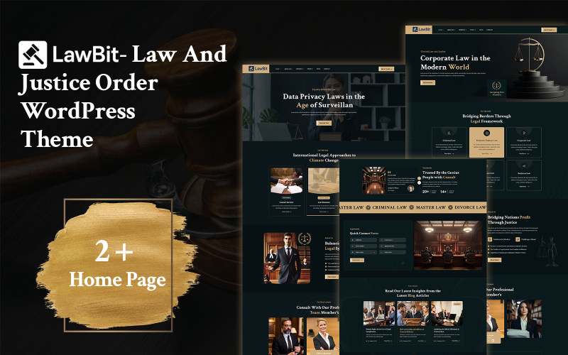 LawBit – 现代律师事务所和律师 WordPress 主题