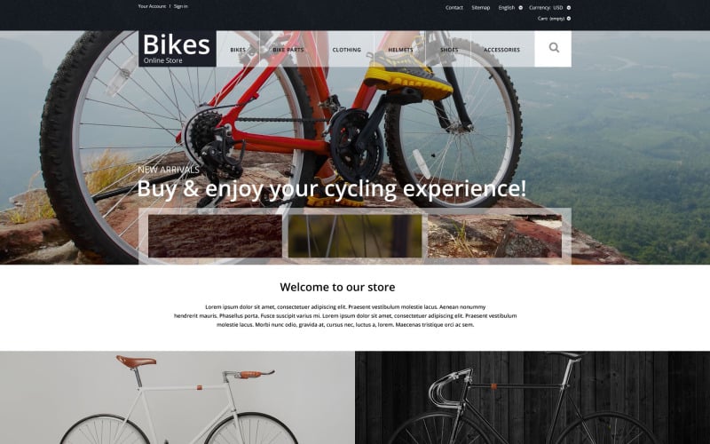 Bike Store PrestaShop Teması