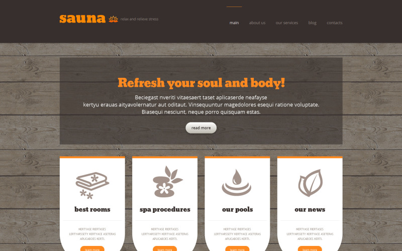 Duyarlı Sauna WordPress teması