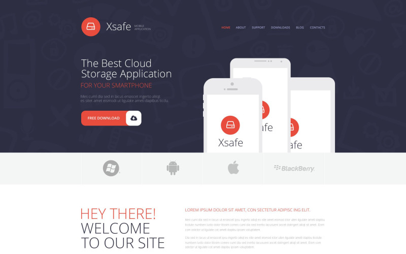 Mobiele App Store WordPress-thema