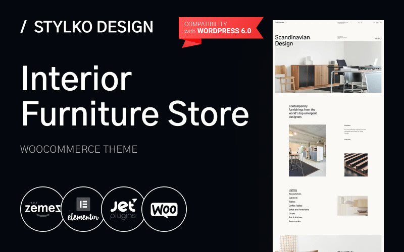 Stylko - Tema WordPress para interiores e móveis de casa