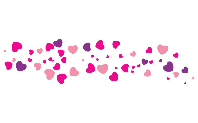 Illustrazione vettoriale dell'icona Particle Love Template v.5