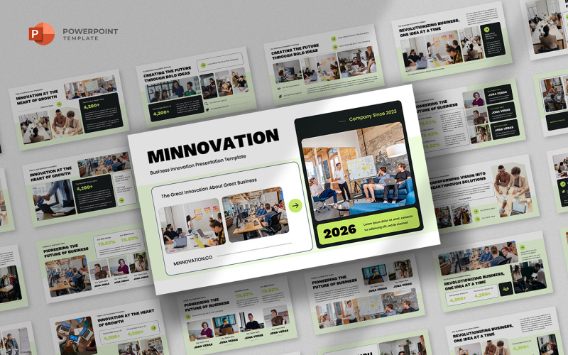 Minnovation - Modello di PowerPoint per l'innovazione aziendale