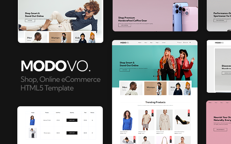 Modovo - 商店，在线电子商务 HTML5 模板