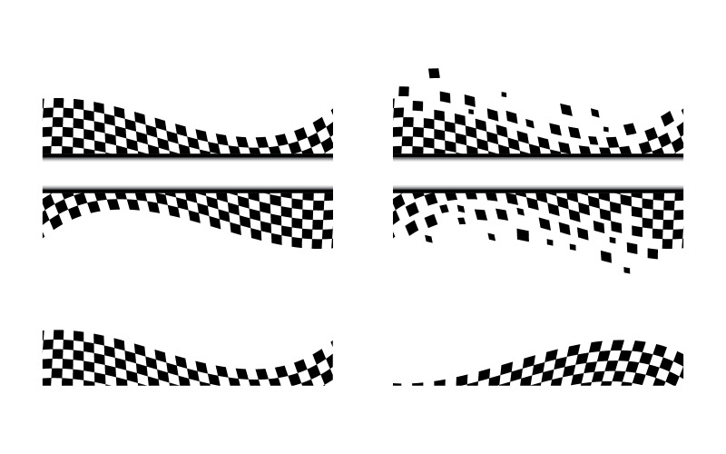 Verseny zászló sebesség gyorsabb koncepció design illusztráció sablon v1.3