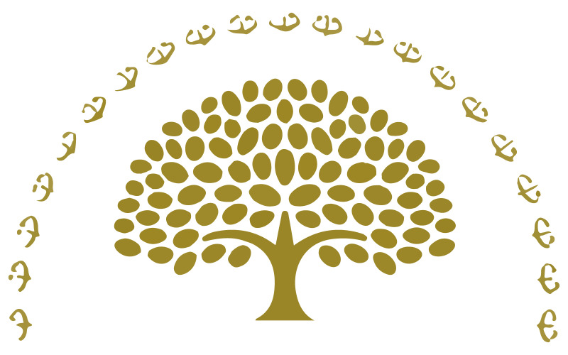 Un logo conçu avec un arbre stylisé