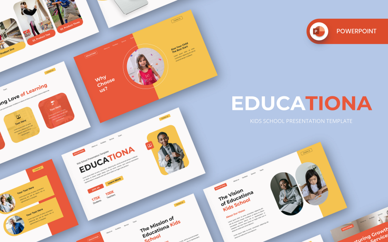 Educação - Modelo de PowerPoint para Escola Infantil