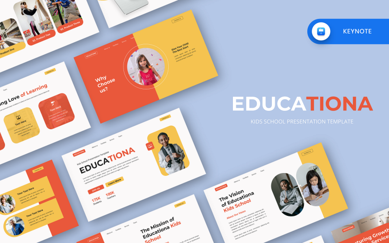 Educationa - Modello per la presentazione della scuola per bambini