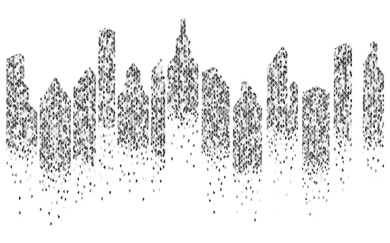 Illustrazione vettoriale di sfondo dello skyline della città urbana v.9