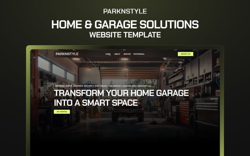 ParkNStyle - Modello Elementor per soluzioni per la casa e il garage