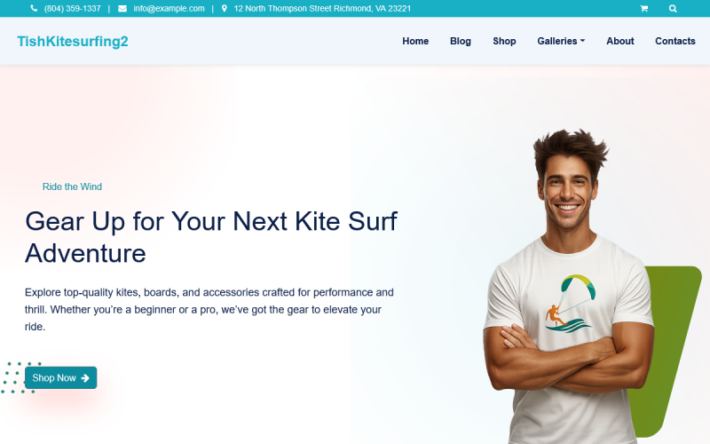 TishKiteSurfing2 - Uçurtma Sörfü WooCommerce Teması