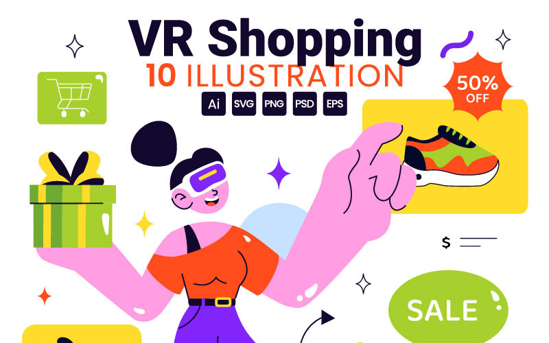 10 Illustraties van winkelen in virtual reality