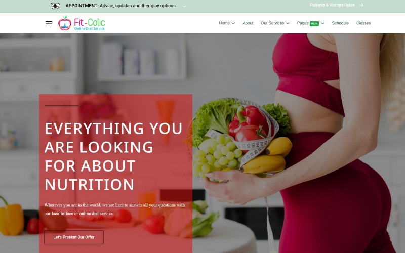 JL Fit-Colic Clinic Ernährung & Gesundheit Joomla5 Theme