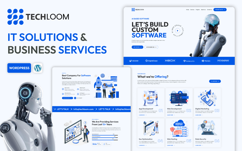 Techloom – Szoftverek, tech startupok és IT szolgáltatások WordPress sablon