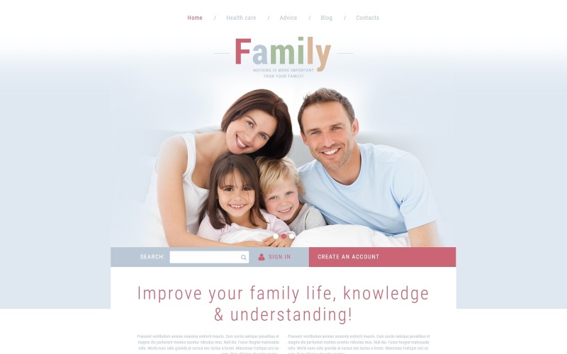 Aile Joomla Şablonu