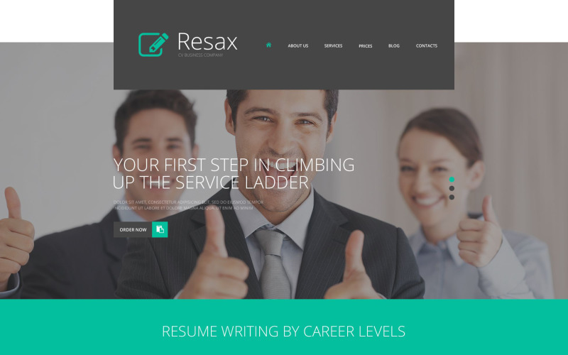 cv business wordpress тема