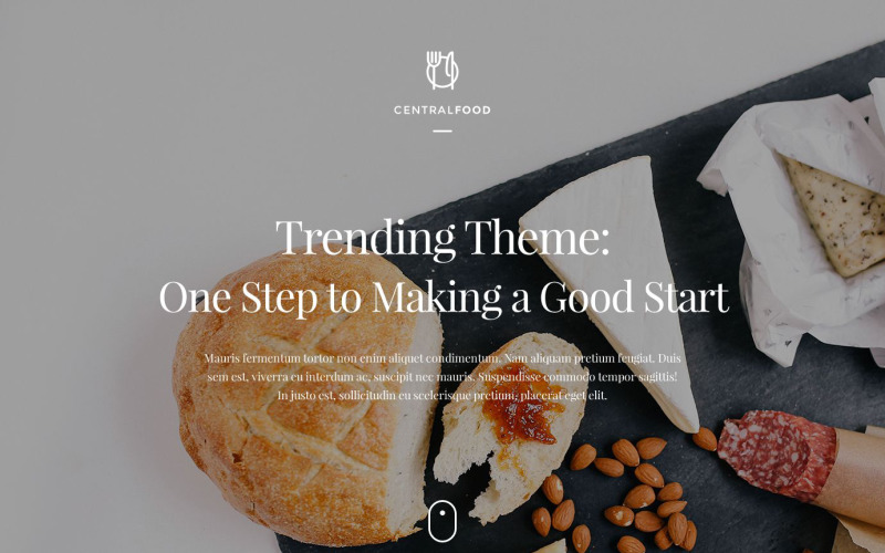 Responsief WordPress-thema voor café en restaurant