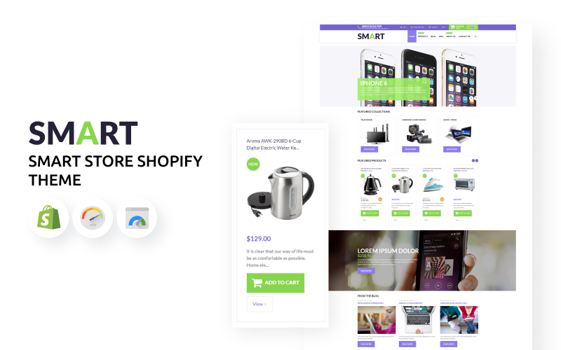 Téma Smart Store a Electronics Shopify