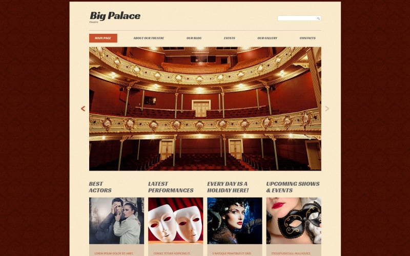 Theatre House Website Template