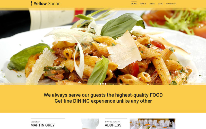 WordPress-tema för restauranghantering