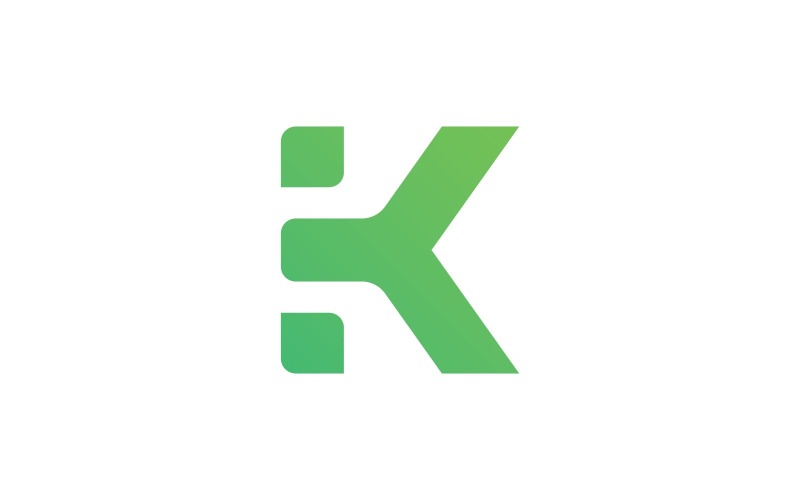 Letter K logo vector sjabloon, Creatief K Letter initiaal logo ontwerp V1