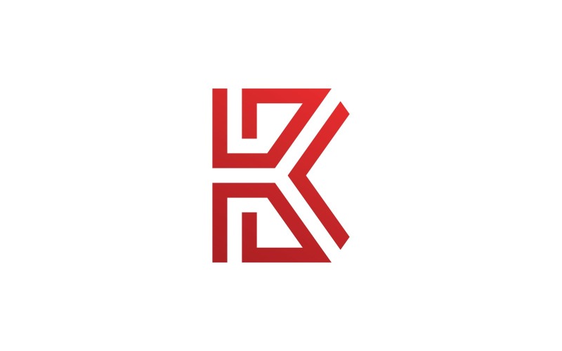 Letter k logo vector sjabloon, Creatief K Letter initiaal logo ontwerp V3.