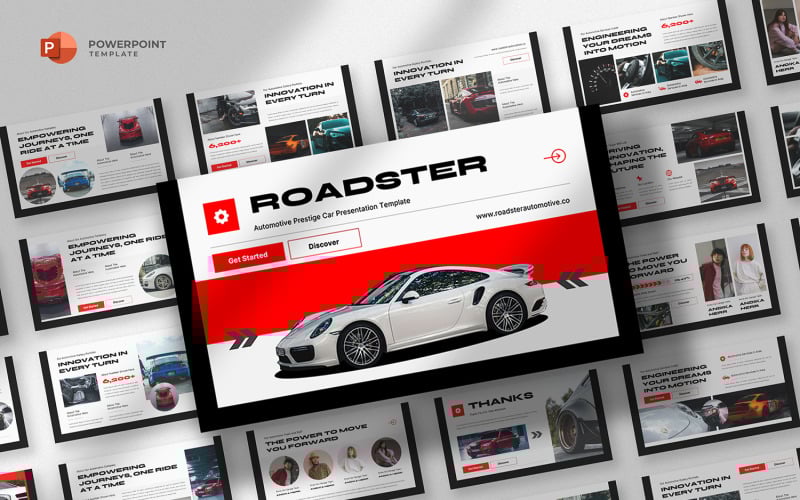 Roadster - Šablona PowerPointu pro automobilový průmysl
