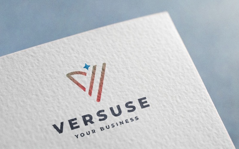 Логотип Versuse Abstract V Sparkle