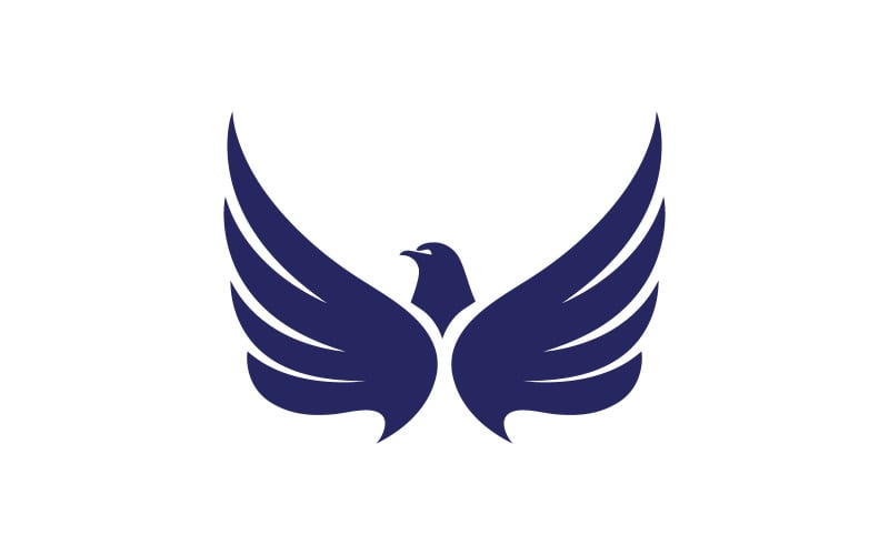 Icona dell'ala di falco e aquila Modello di logo design v2.31