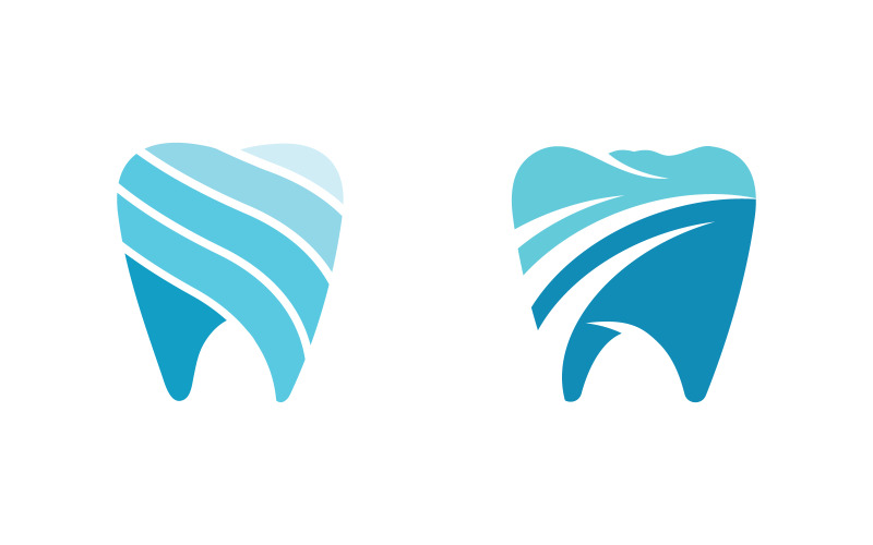 Tandvårdslogotyp ikon vektor designmall v3.5