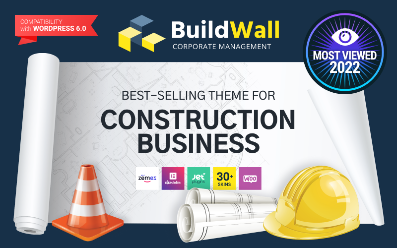 BuildWall - İnşaat Şirketi Çok Amaçlı WordPress Teması