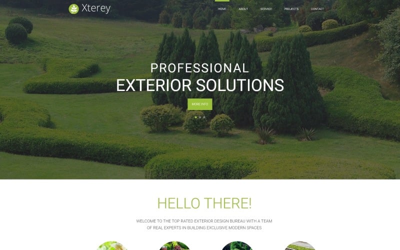 внешний дизайн адаптивная тема wordpress