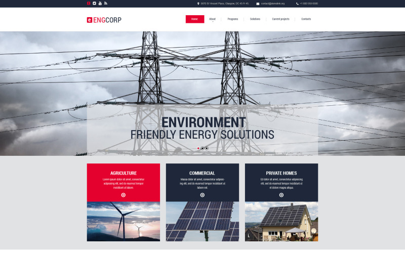 Modèle de site Web Engcorp