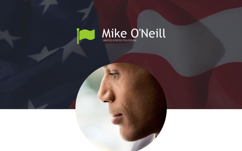 политический кандидат отзывчивый шаблон информационного бюллетеня