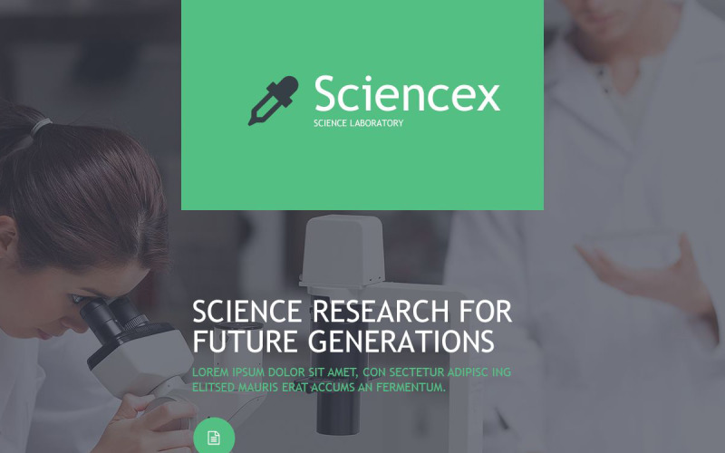 science lab отзывчивый шаблон информационного бюллетеня