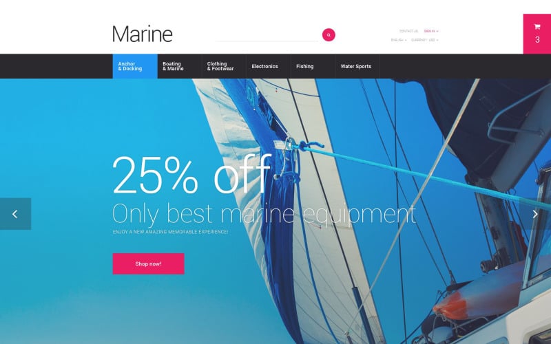 Tema PrestaShop Avventura marina