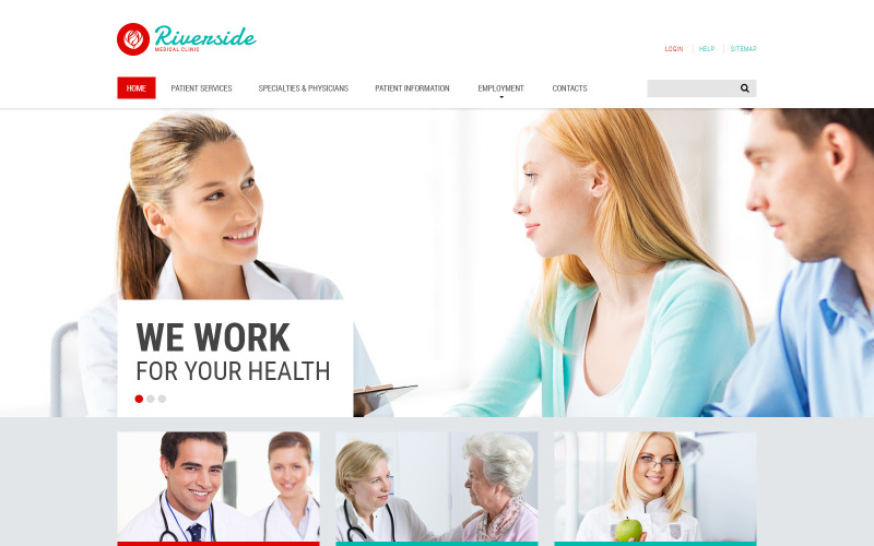 Website sjabloon voor medische diensten