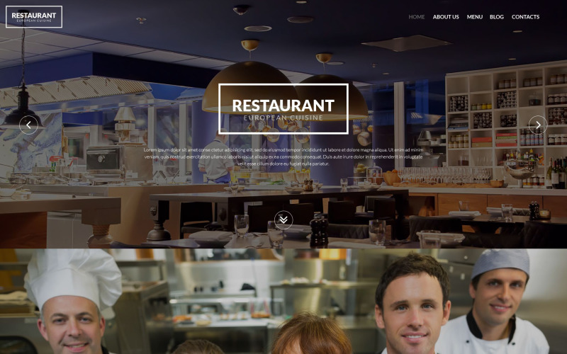 WordPress téma Evropská restaurace