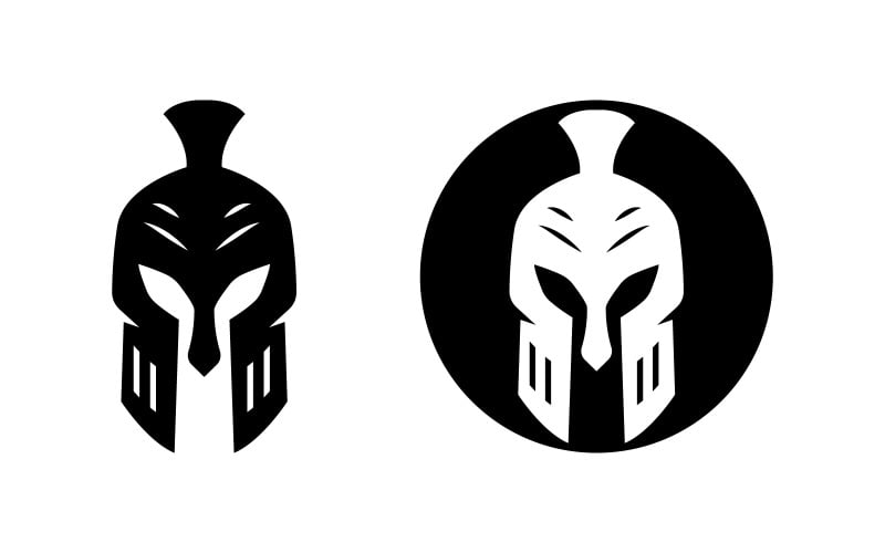 Šablona návrhu vektorové ikony ilustrace Spartan Gladiator v1.1