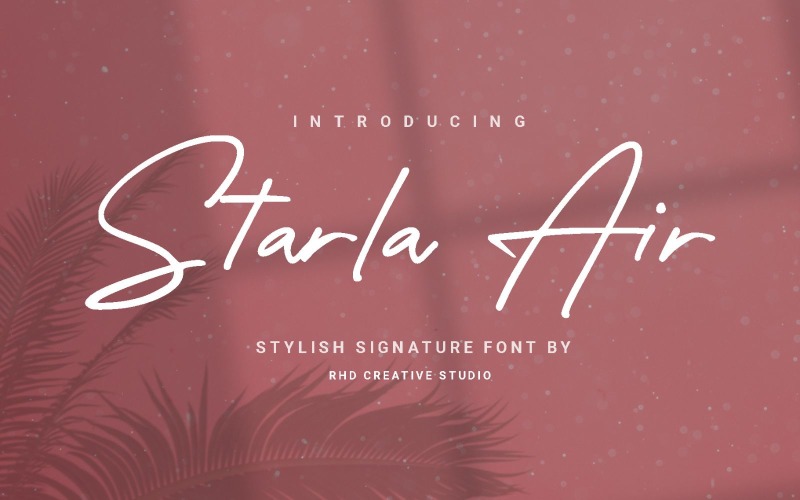 Starla Air - Stijlvol kenmerkend lettertype
