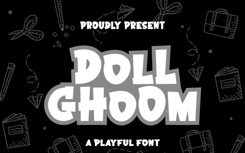 Doll Ghoom Bedårande Lekfull Premium Typsnitt