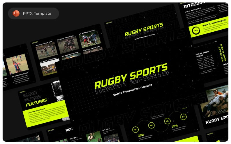 Rugby Sport - Sportpresentatiesjabloon