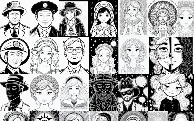 AI Portrait Gallery Collection – 26 einzigartige Designs