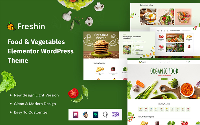 Freshin - Eten & Groenten Elementor WordPress-thema