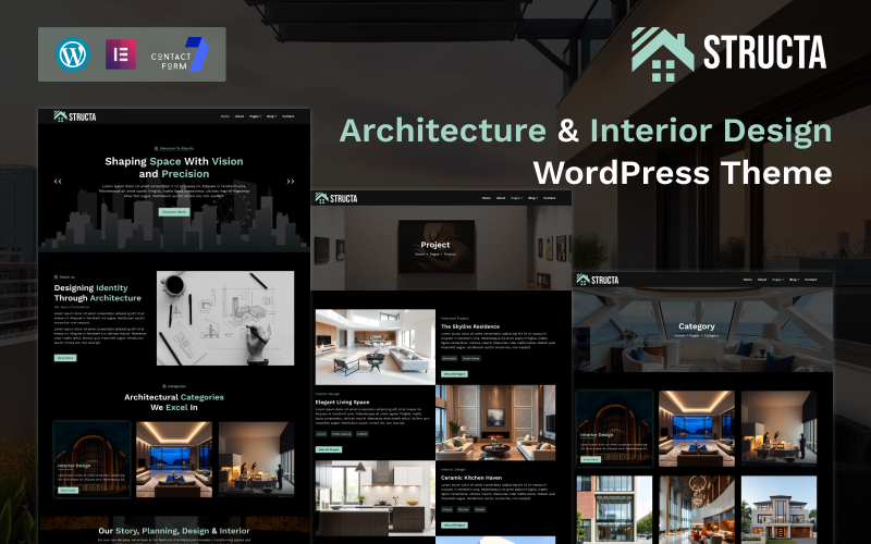 Structa – WordPress-tema för arkitektur och inredning