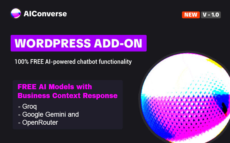 AIConverse - Mesterséges intelligencia által működtetett chatbot bővítmény WordPresshez