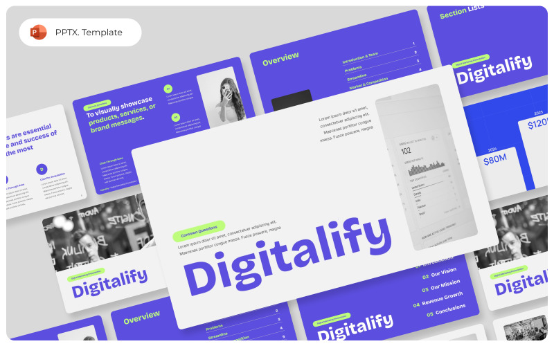 Digitalify – PowerPoint-Vorlage für digitale Marketingpräsentationen