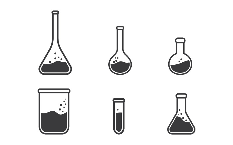 科学分子图标插图设计模板v1.8
