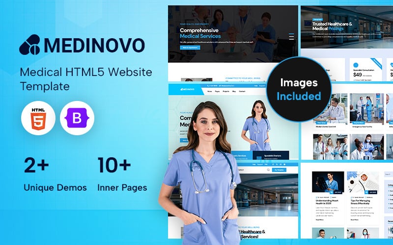 Medinovo Medical HTML5 Web Sitesi Şablonu